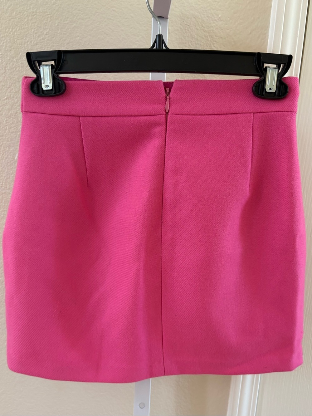 J. Crew No. 2 Double-serge Wool Pencil Skirt in Hot Pink - Size 2 (Petite) - Picture 2 of 3